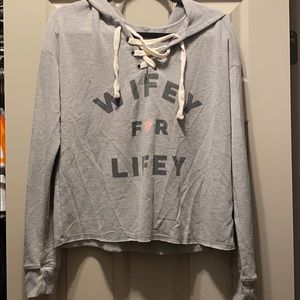 Wifey for Lifey light hoodie